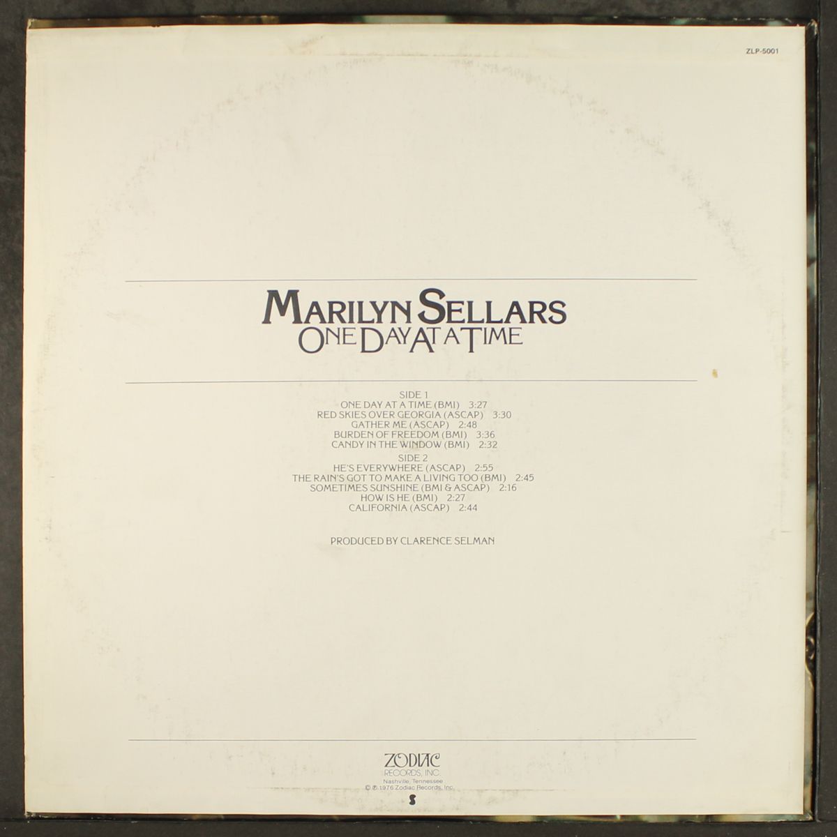 one day at a time by MARILYN SELLARS