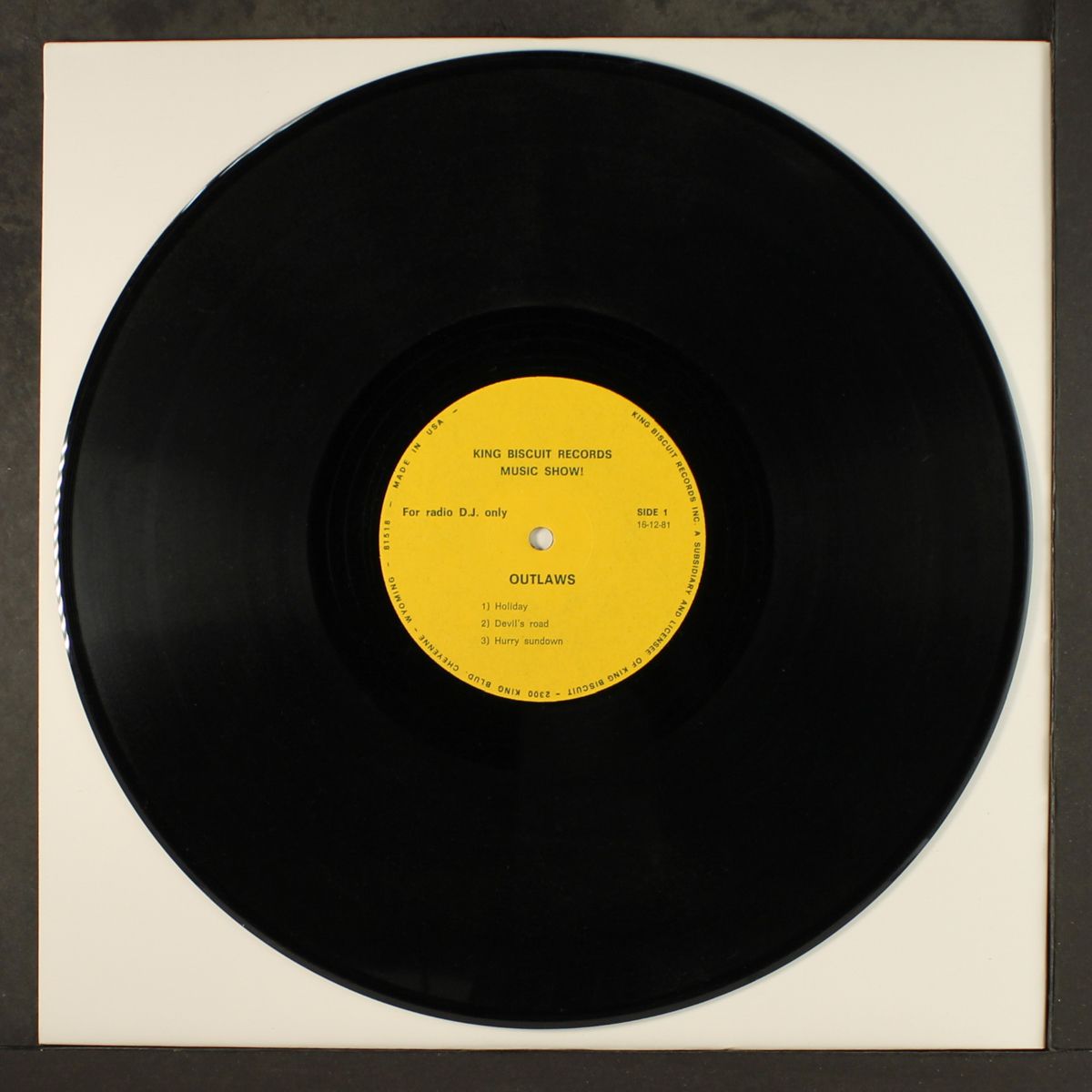 king biscuit records music show! by OUTLAWS
