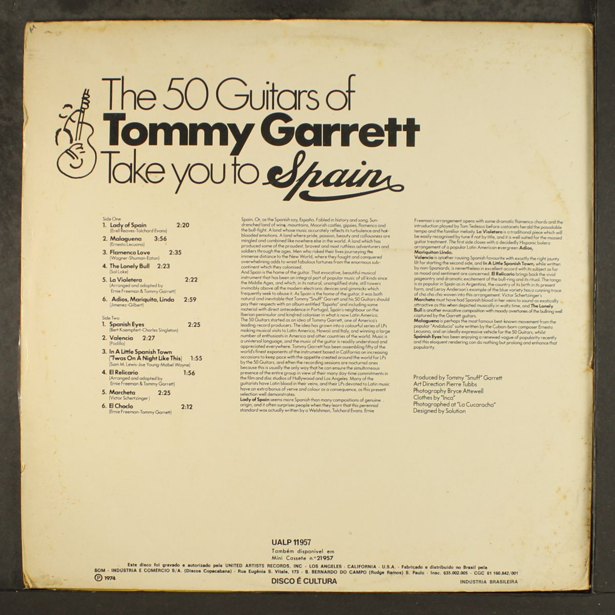 take you to spain by 50 GUITARS OF TOMMY GARRETT