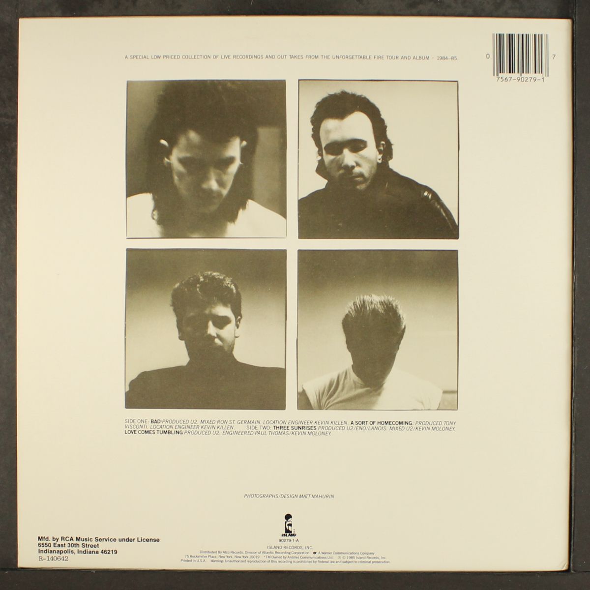 wide awake in america by U2