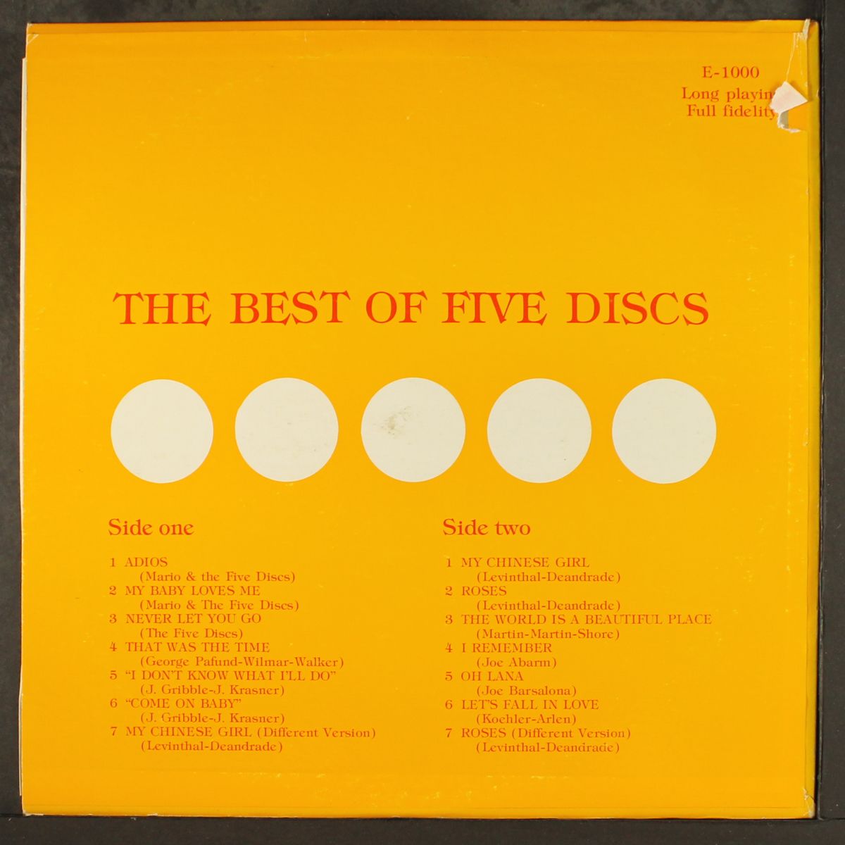best of by FIVE DISCS