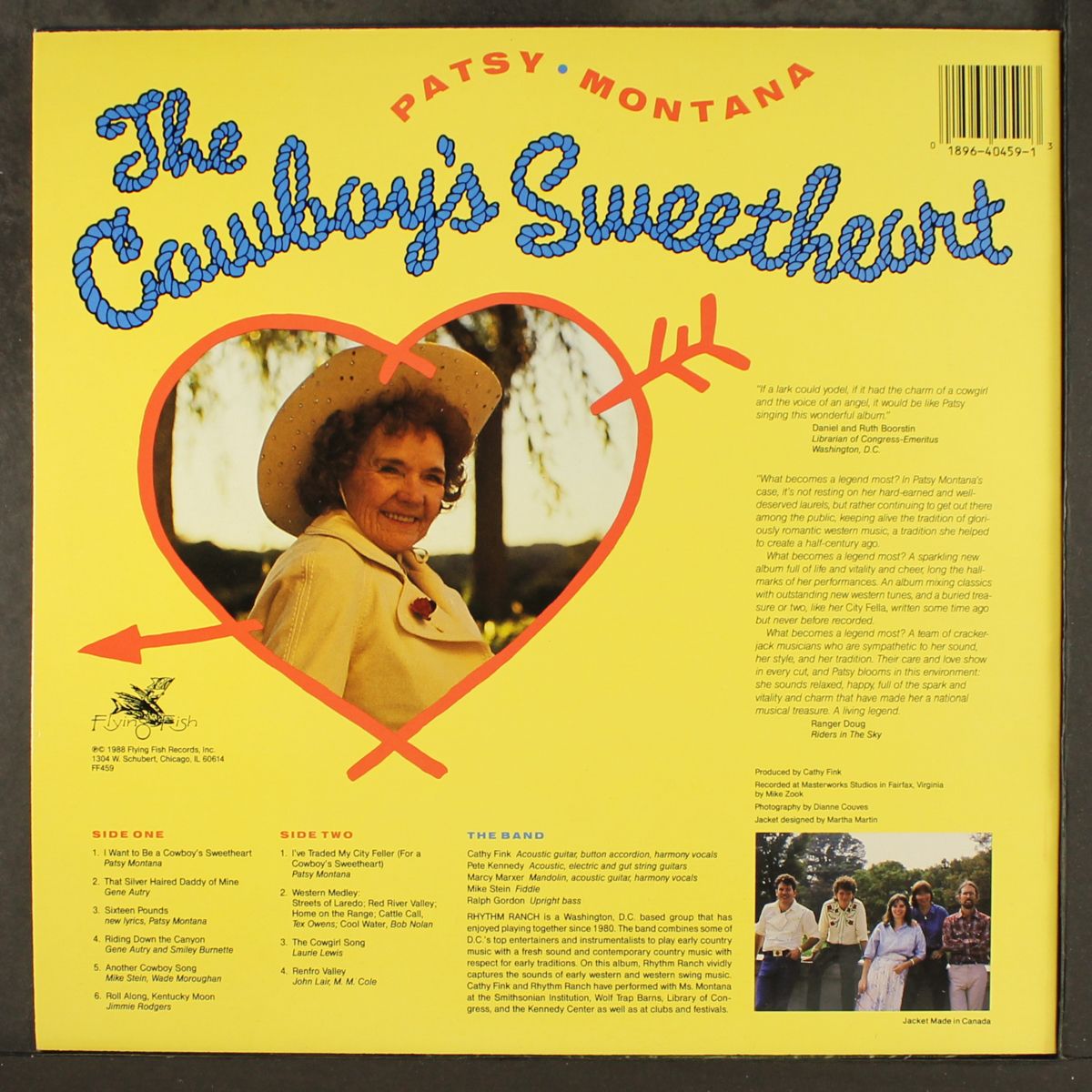 the cowboy's sweetheart by PATSY MONTANA