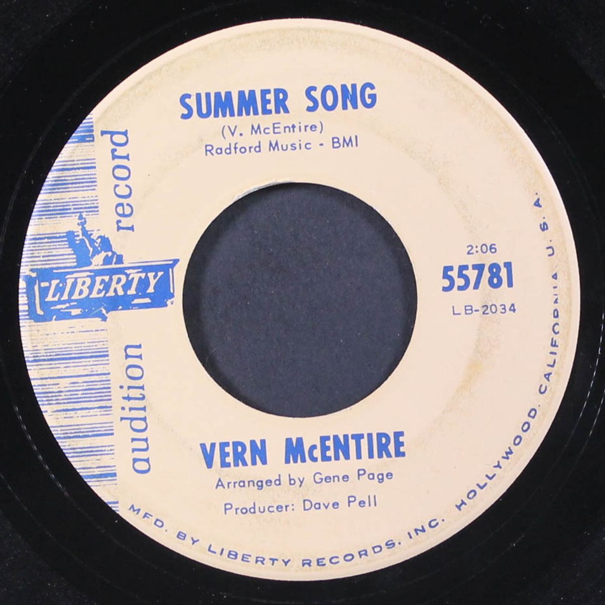 seven million people / summer song by VERN MCENTIRE