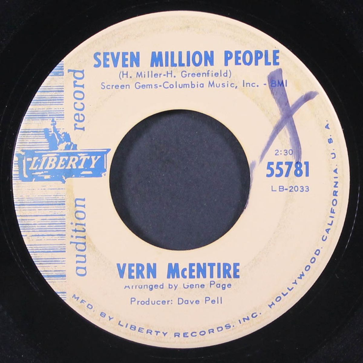 seven million people / summer song by VERN MCENTIRE