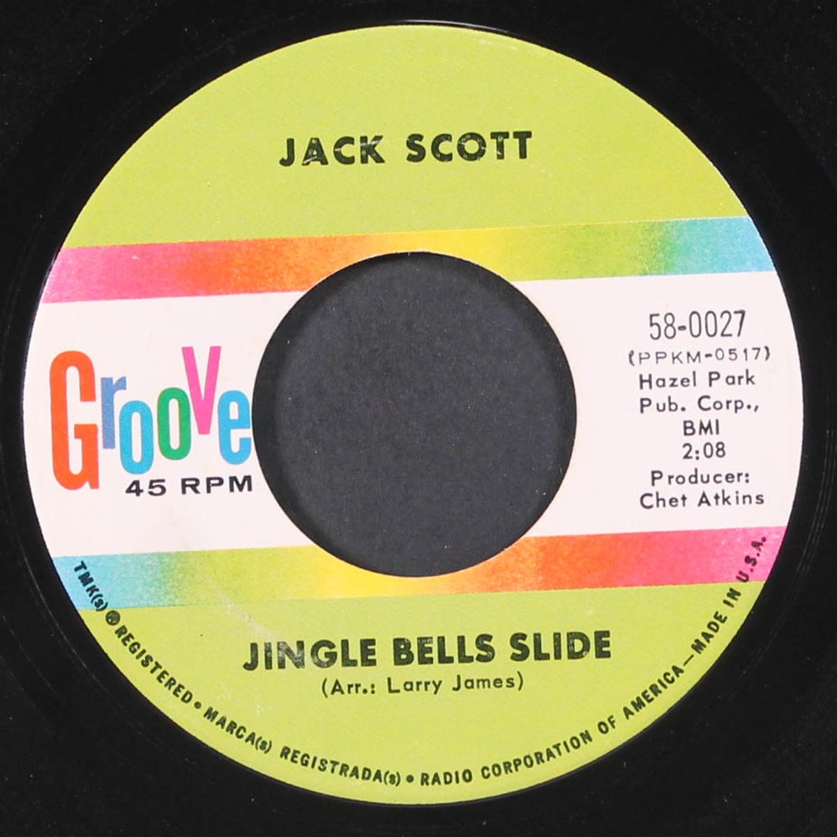 there's trouble brewin' / jingle bells slide by JACK SCOTT