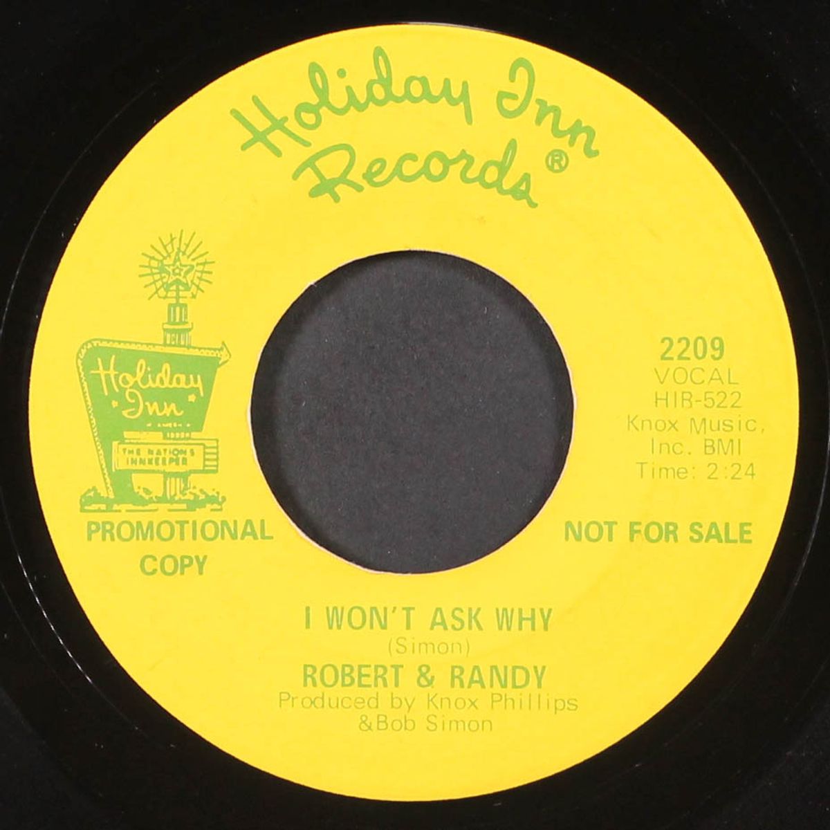 good company / i won't ask why by ROBERT & RANDY