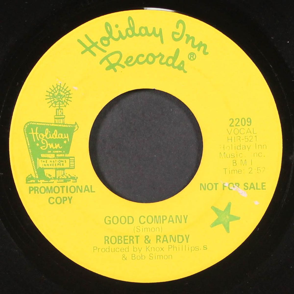 good company / i won't ask why by ROBERT & RANDY