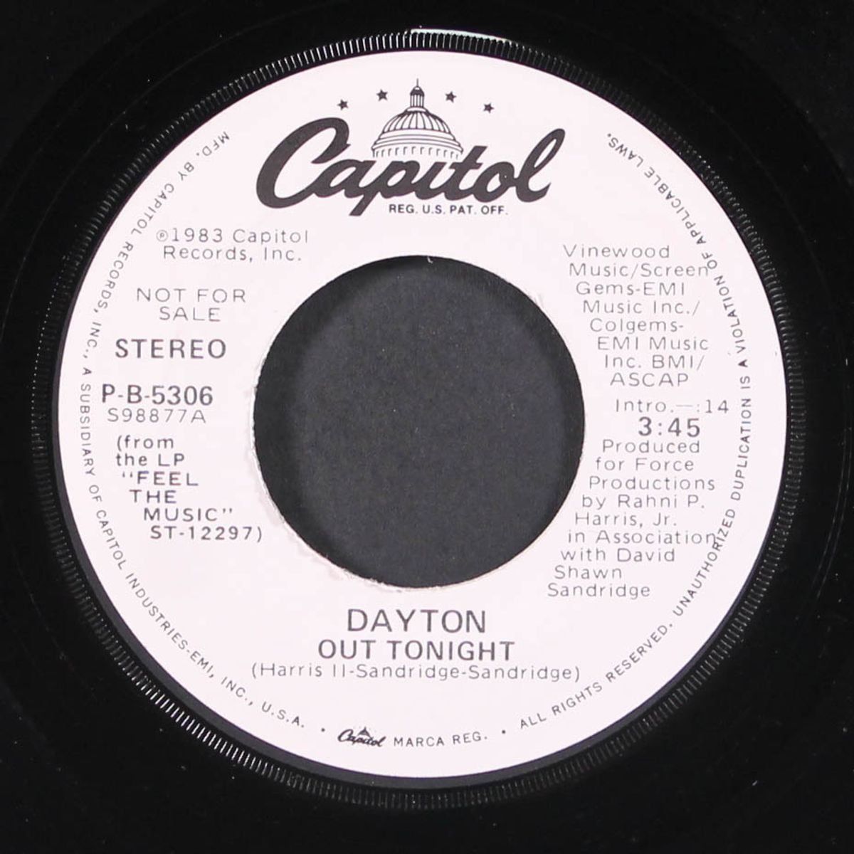out tonight / same by DAYTON