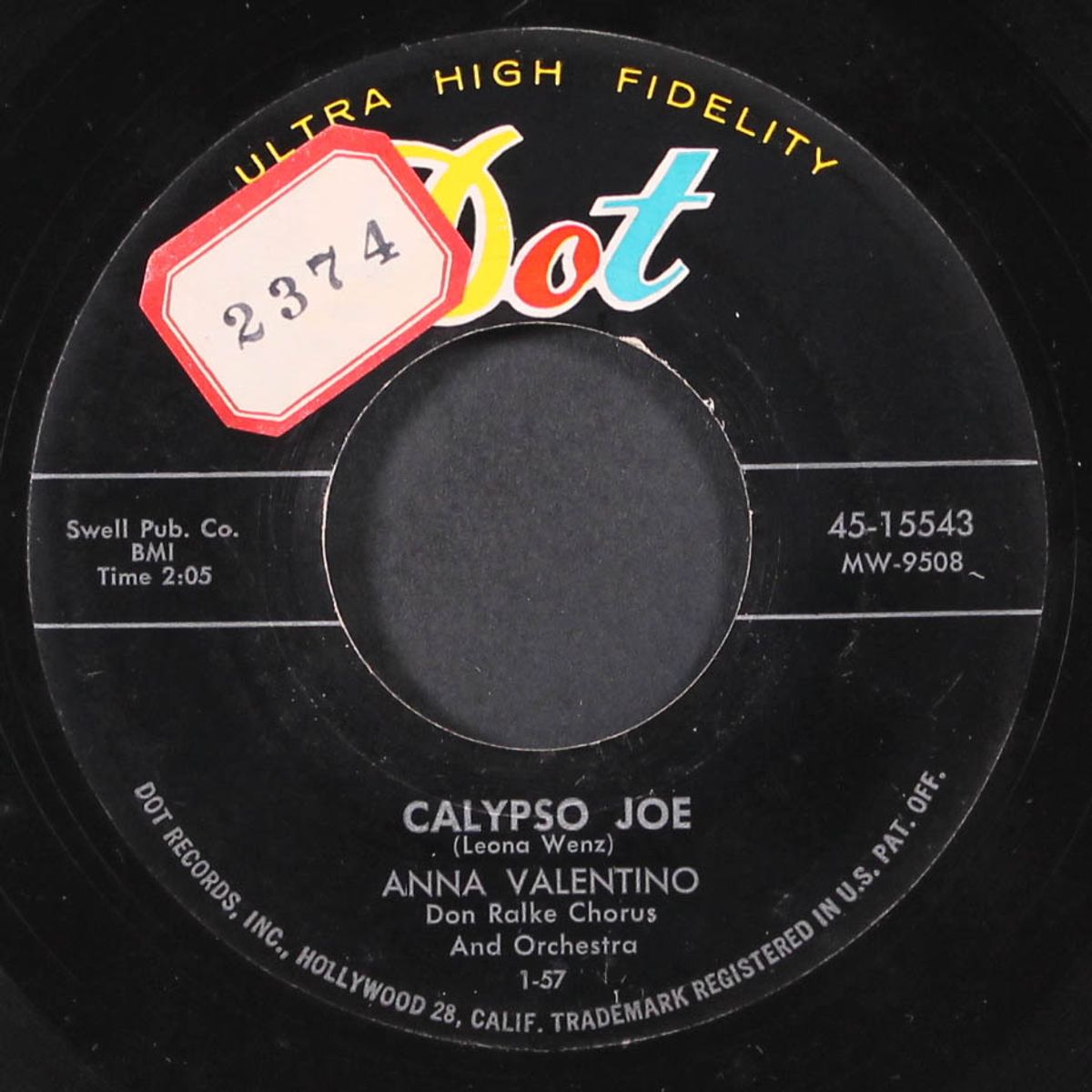 calypso joe / you're mine by ANNA VALENTINO