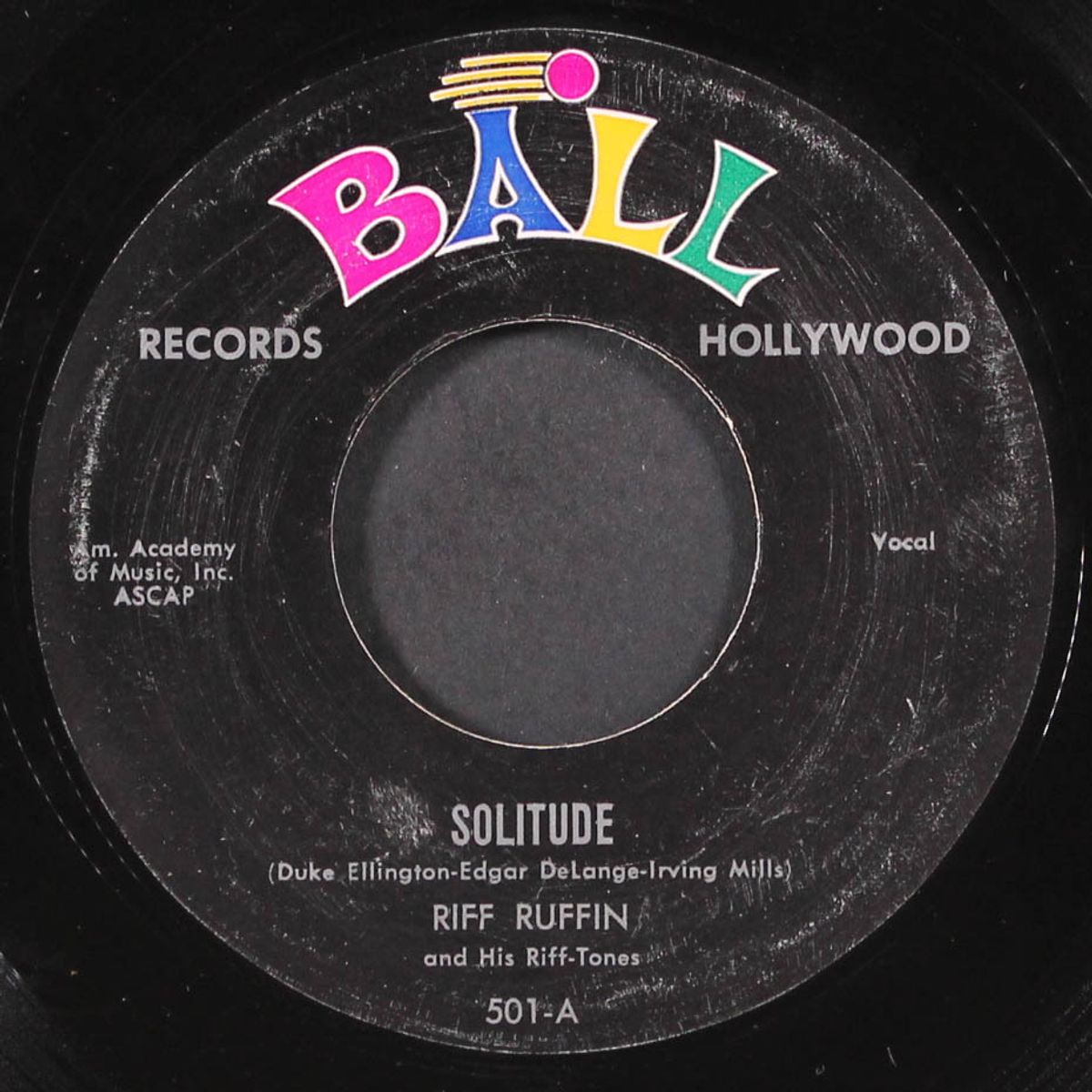 i'm confessin' / solitude by RIFF RUFFIN & RIFF-TONES