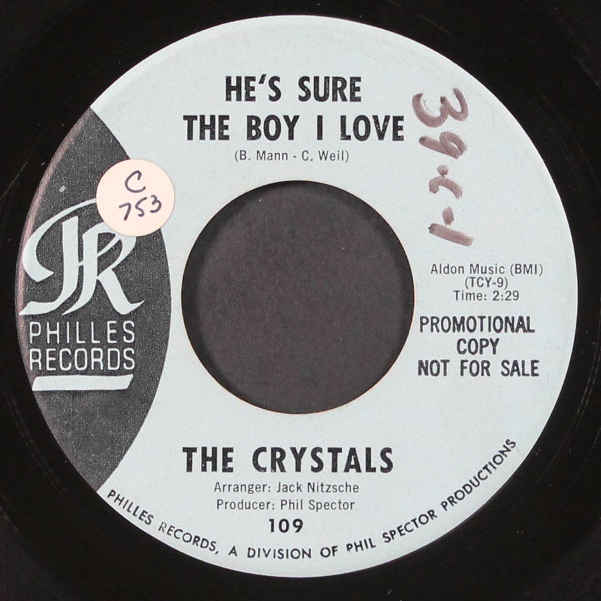 he's sure the boy i love / walkin' along by CRYSTALS