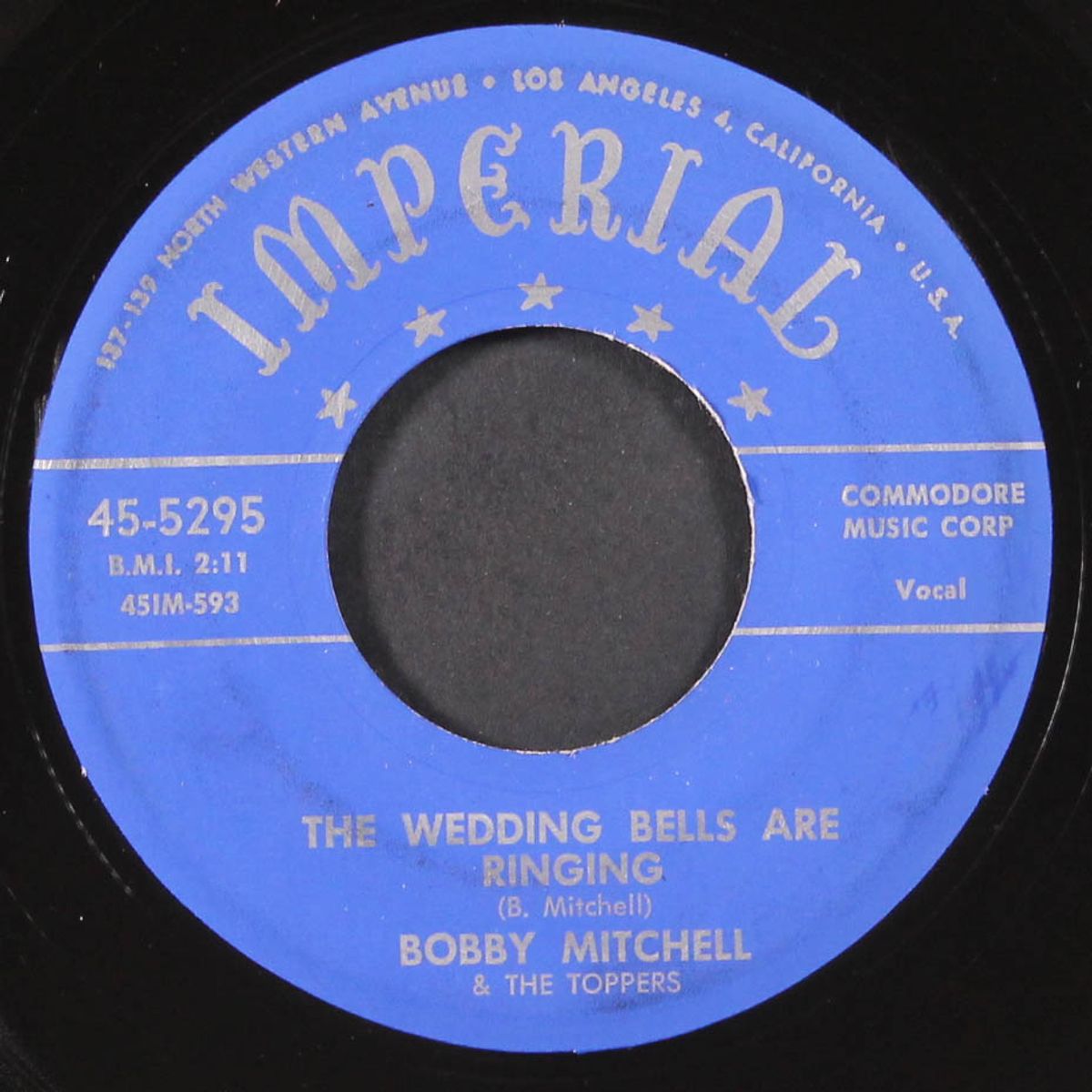 the wedding bells are ringing / meant for me by BOBBY MITCHELL & TOPPERS