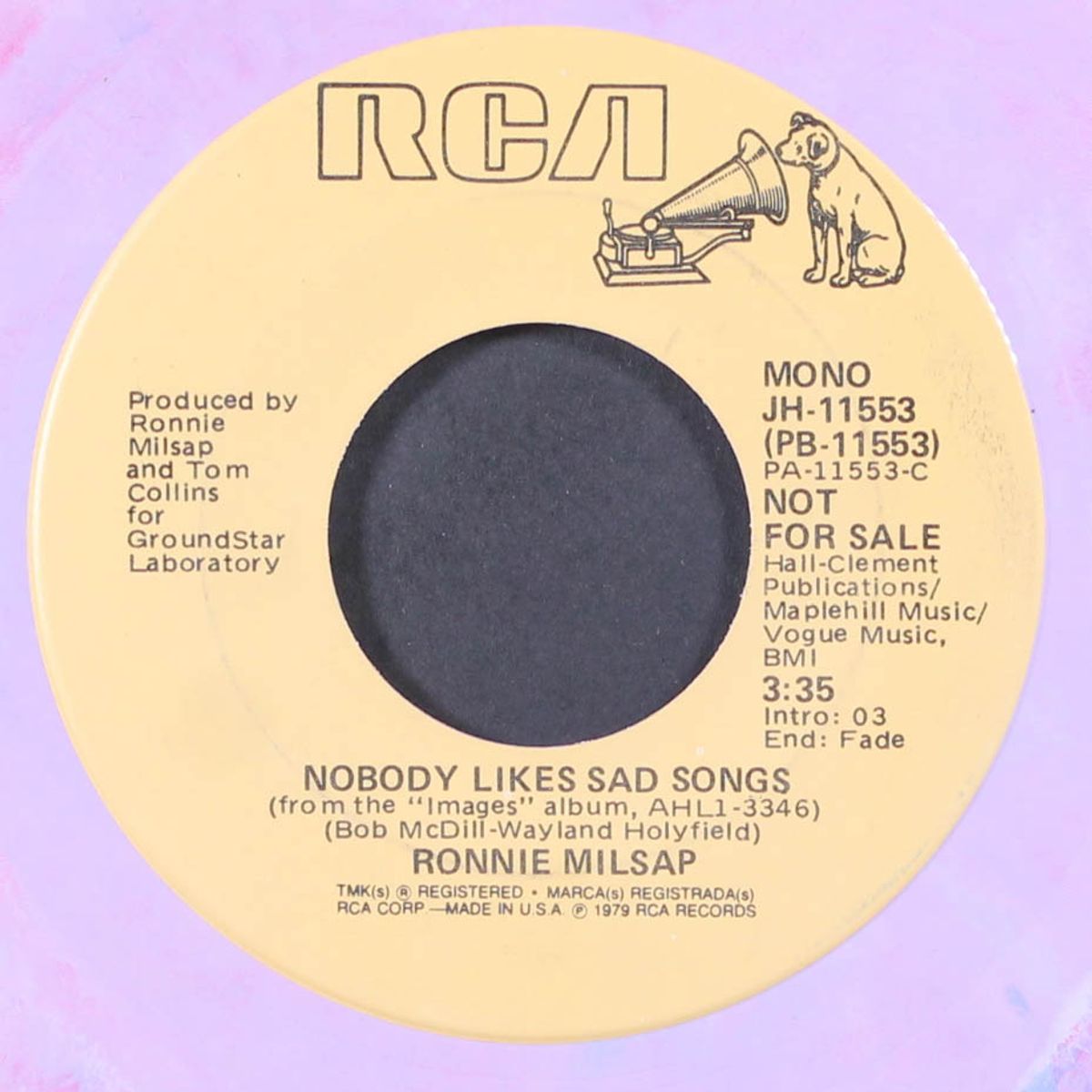 nobody likes sad songs by RONNIE MILSAP