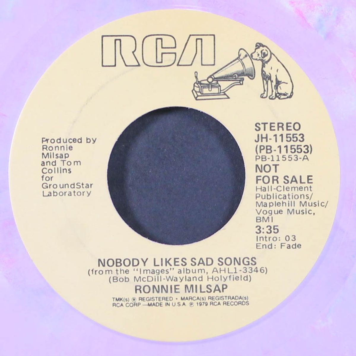 nobody likes sad songs by RONNIE MILSAP