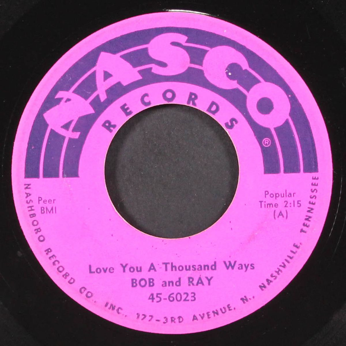 love you a thousand ways / shorty shorty by BOB & RAY