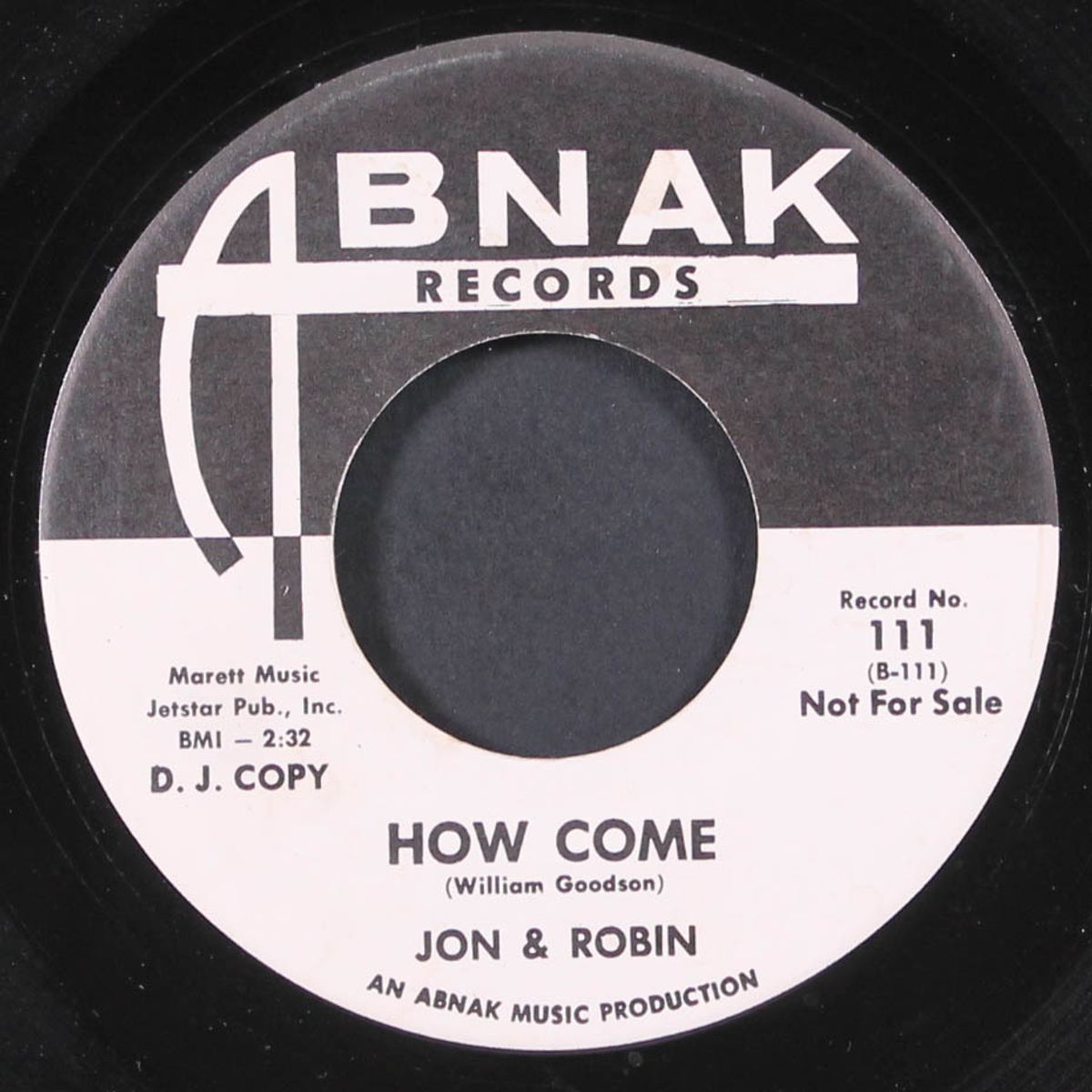 how come / lonely one by JON & ROBIN