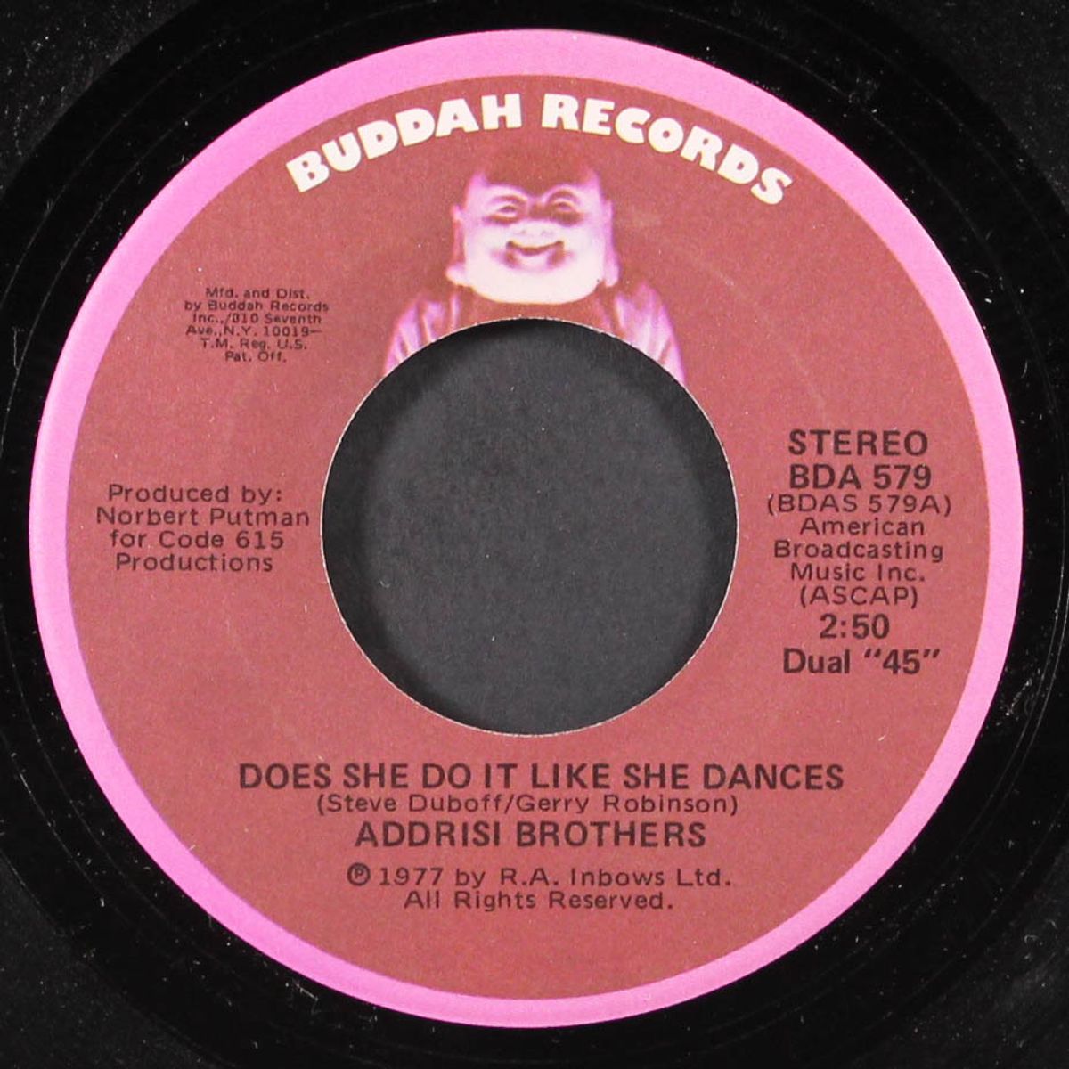 does she do it like she dances / baby love is a two way street by ADDRISI BROTHERS