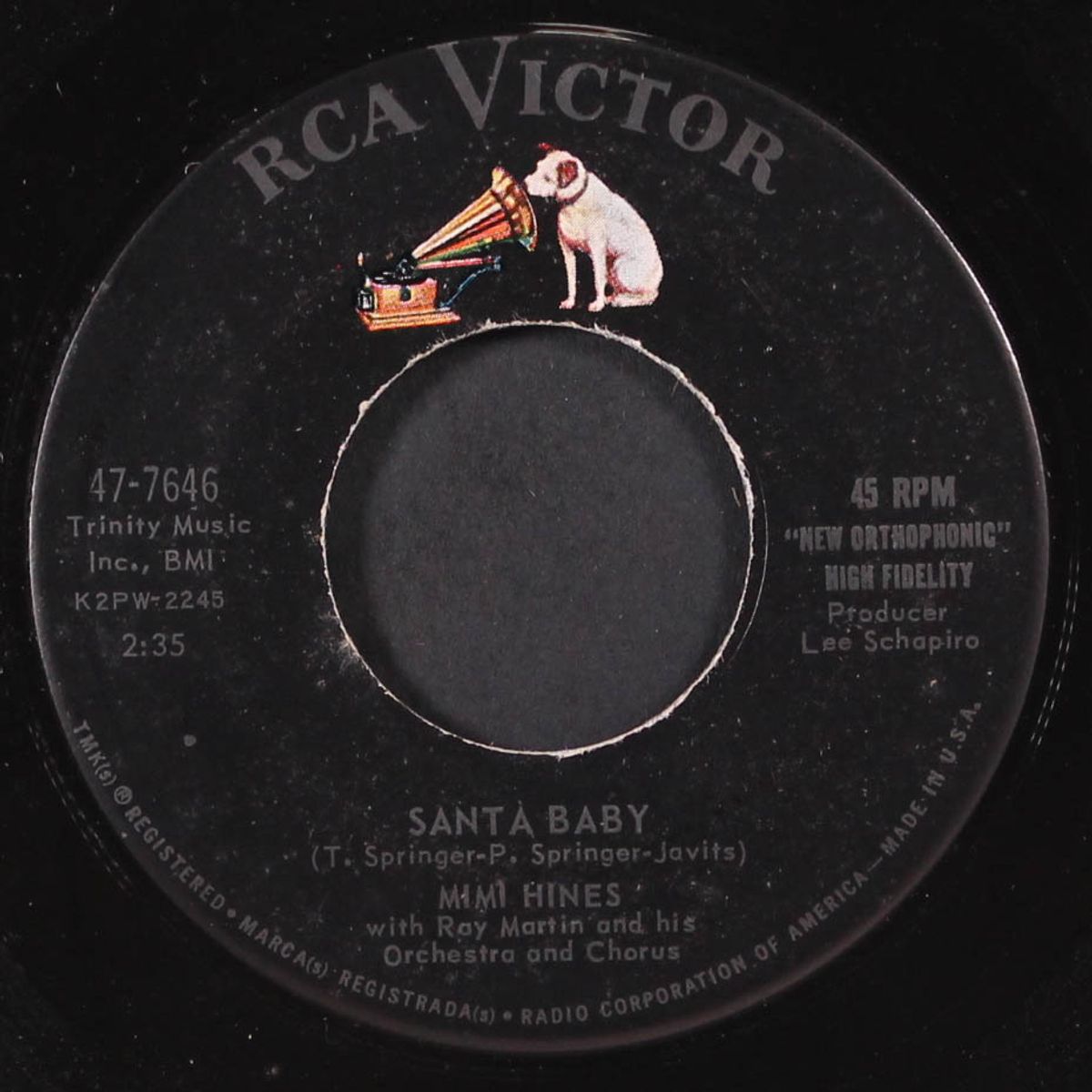 i saw mommy kissing santa claus / santa baby by MIMI HINES