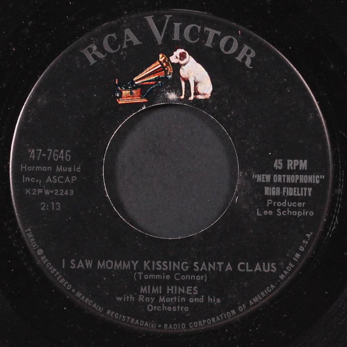 i saw mommy kissing santa claus / santa baby by MIMI HINES