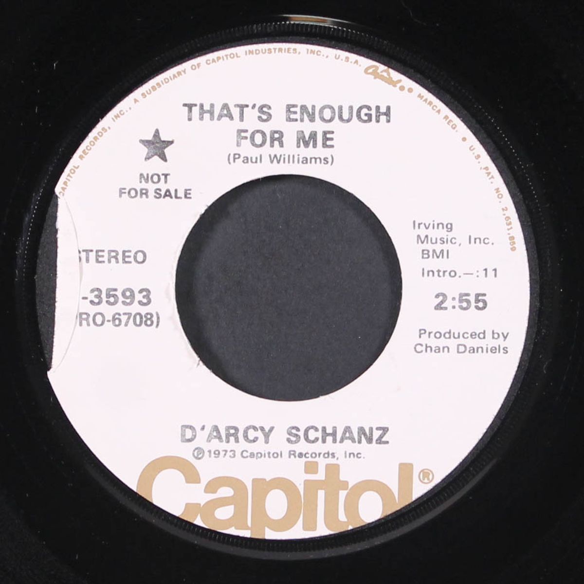 that's enough for me / mono by D'ARCY SCHANZ