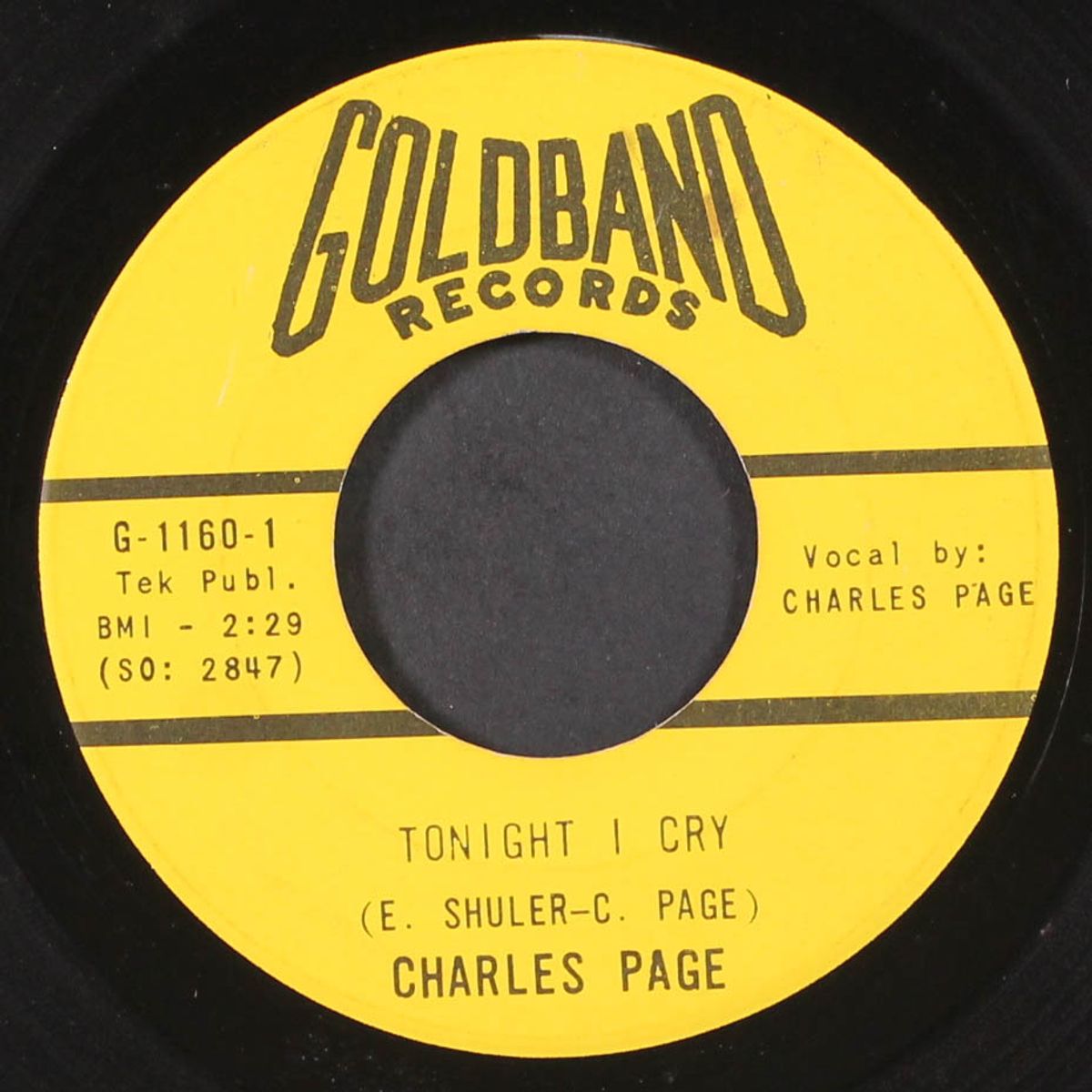 tonight i cry by CHARLES PAGE