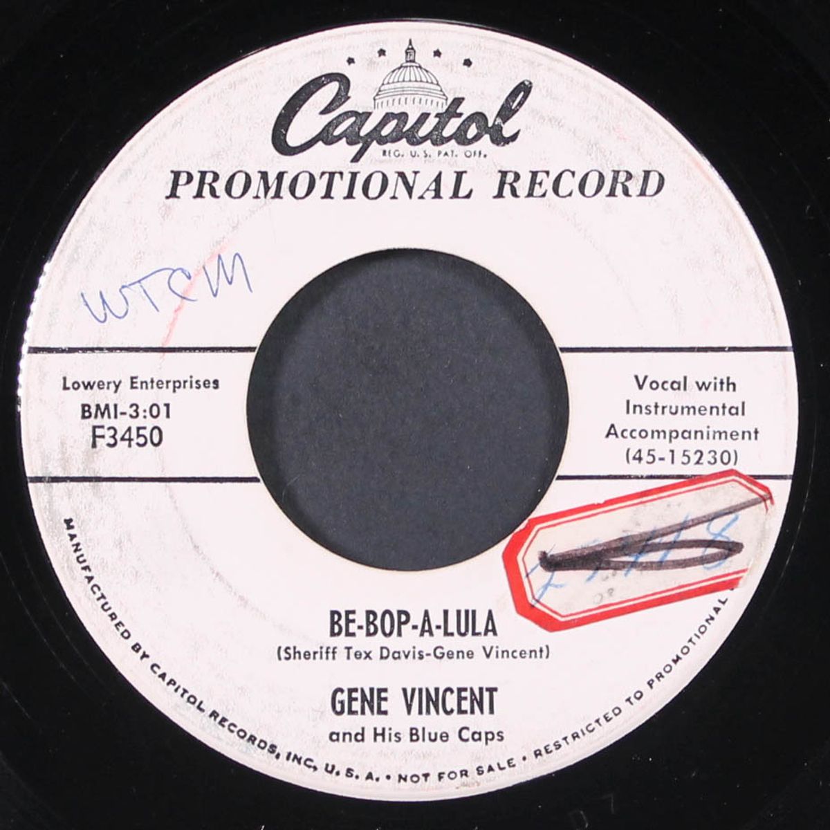 be-bop-a-lula / woman love by GENE VINCENT