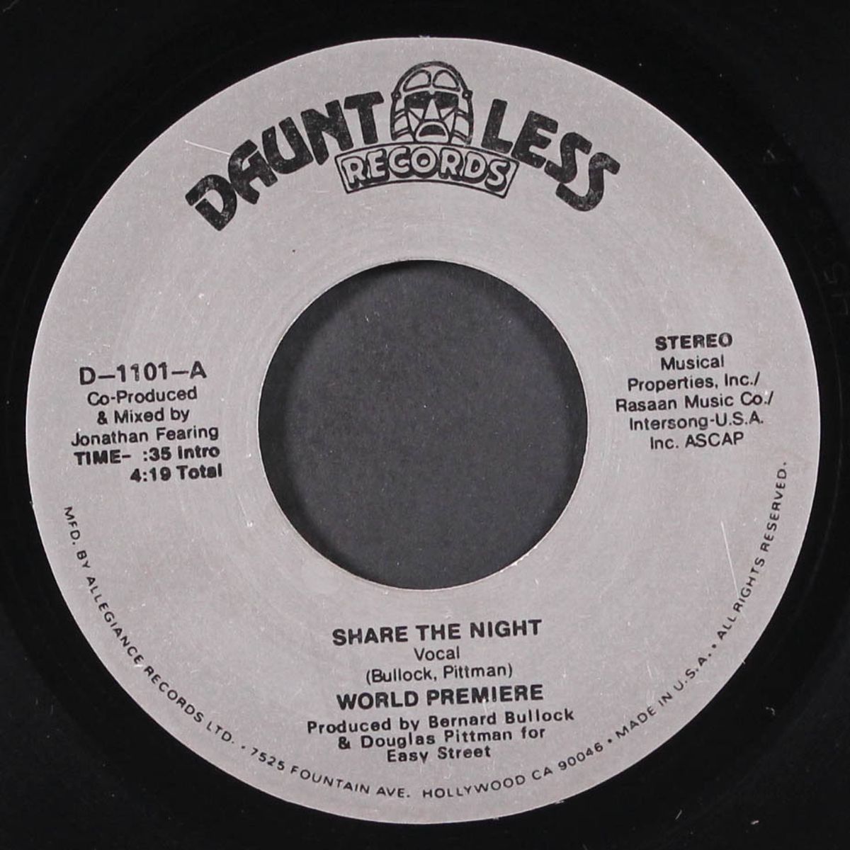share the night / instrumental by WORLD PREMIERE