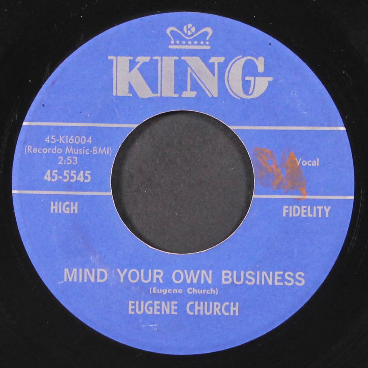 mind your own business / you got the right idea by EUGENE CHURCH
