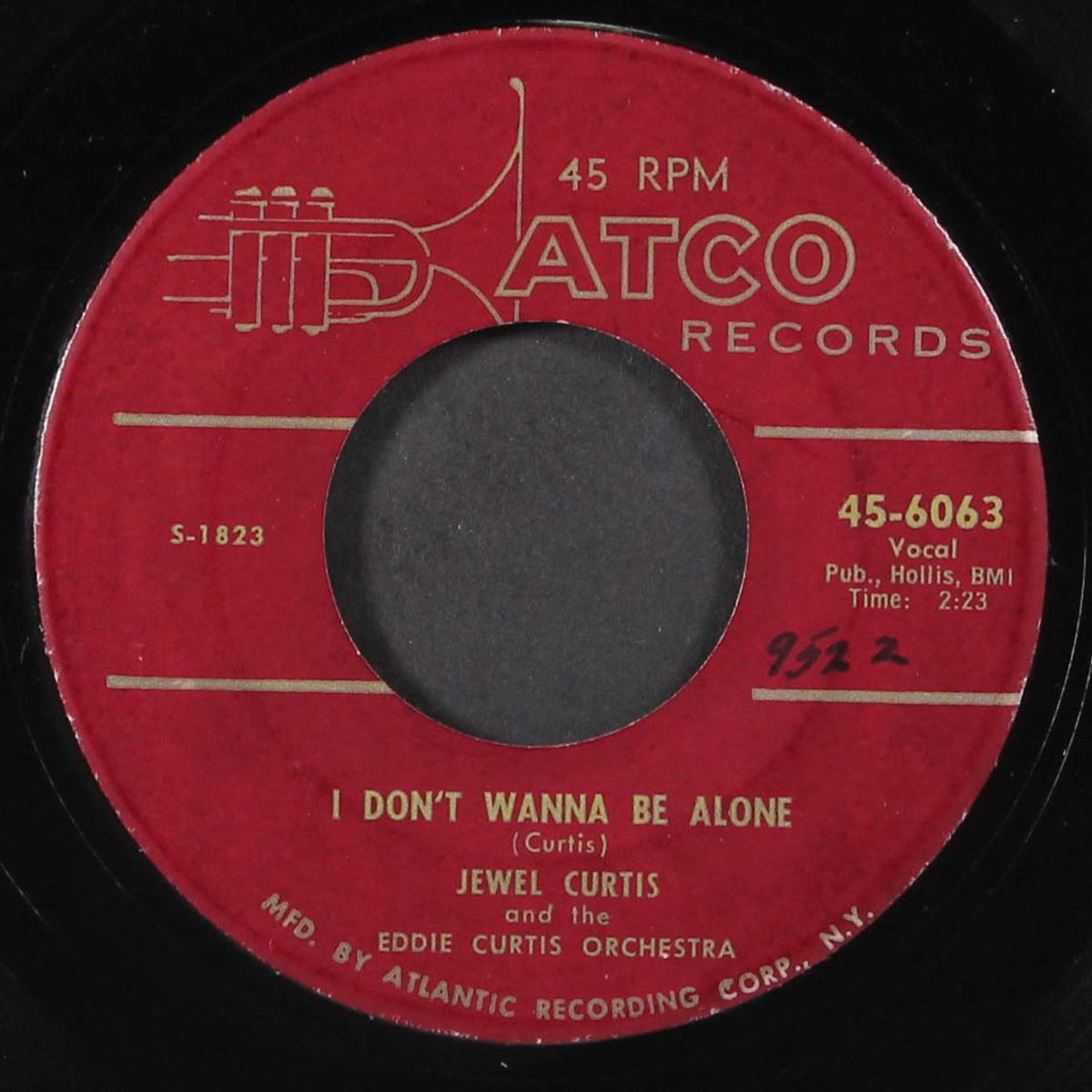 rich lady from sugar hill / i don't wanna be alone by EDDIE CURTIS / JEWEL CURTIS