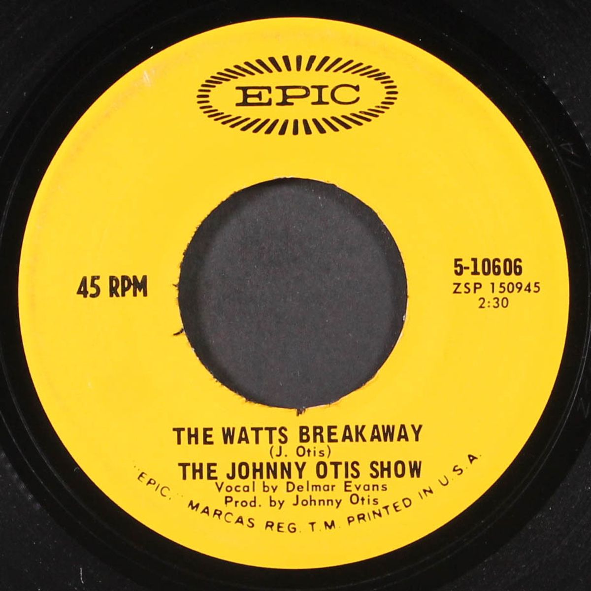 the watts breakaway / you can depend on me by JOHNNY OTIS