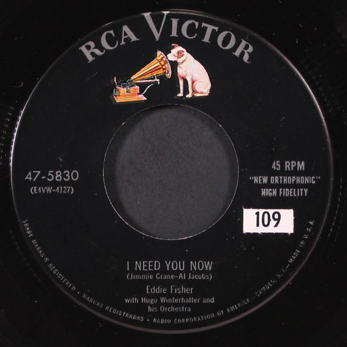 i need you now / heaven was never like this by EDDIE FISHER