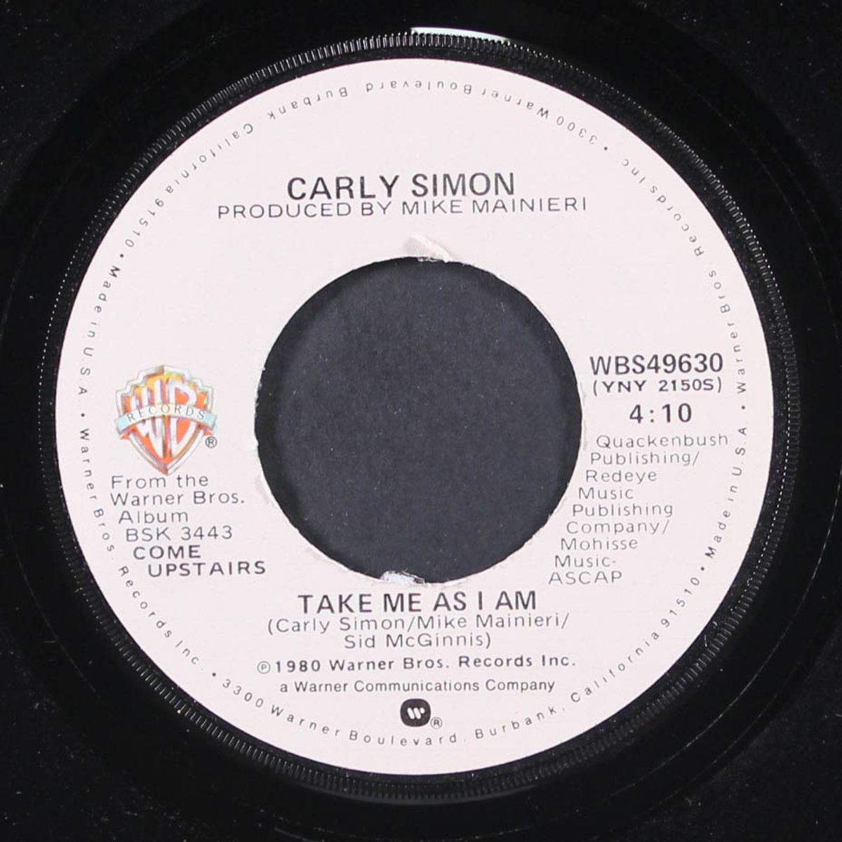 take me as i am / james by CARLY SIMON