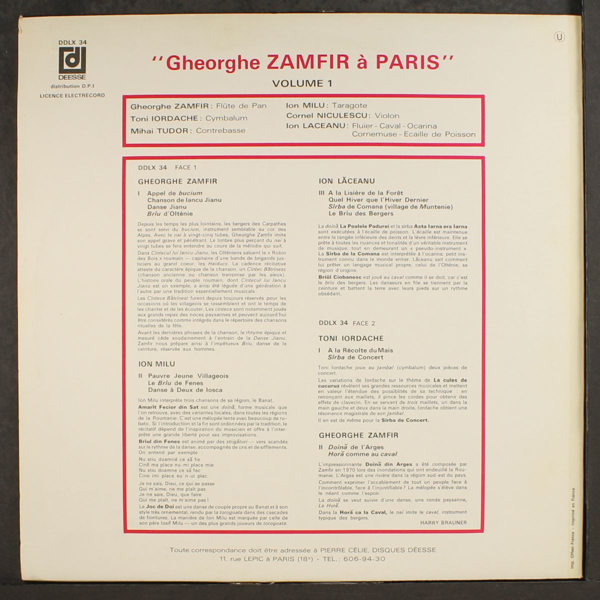 a paris by GHEORGHE ZAMFIR