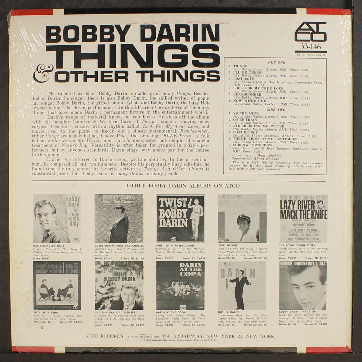 things & other things by BOBBY DARIN