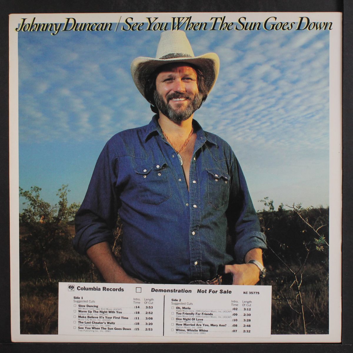 see you when the sun goes down by JOHNNY DUNCAN