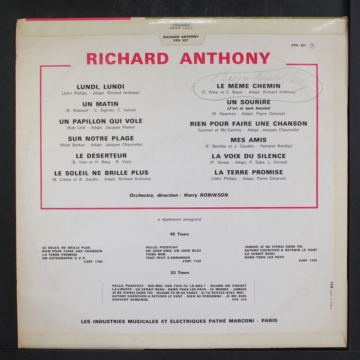 richard anthony by RICHARD ANTHONY