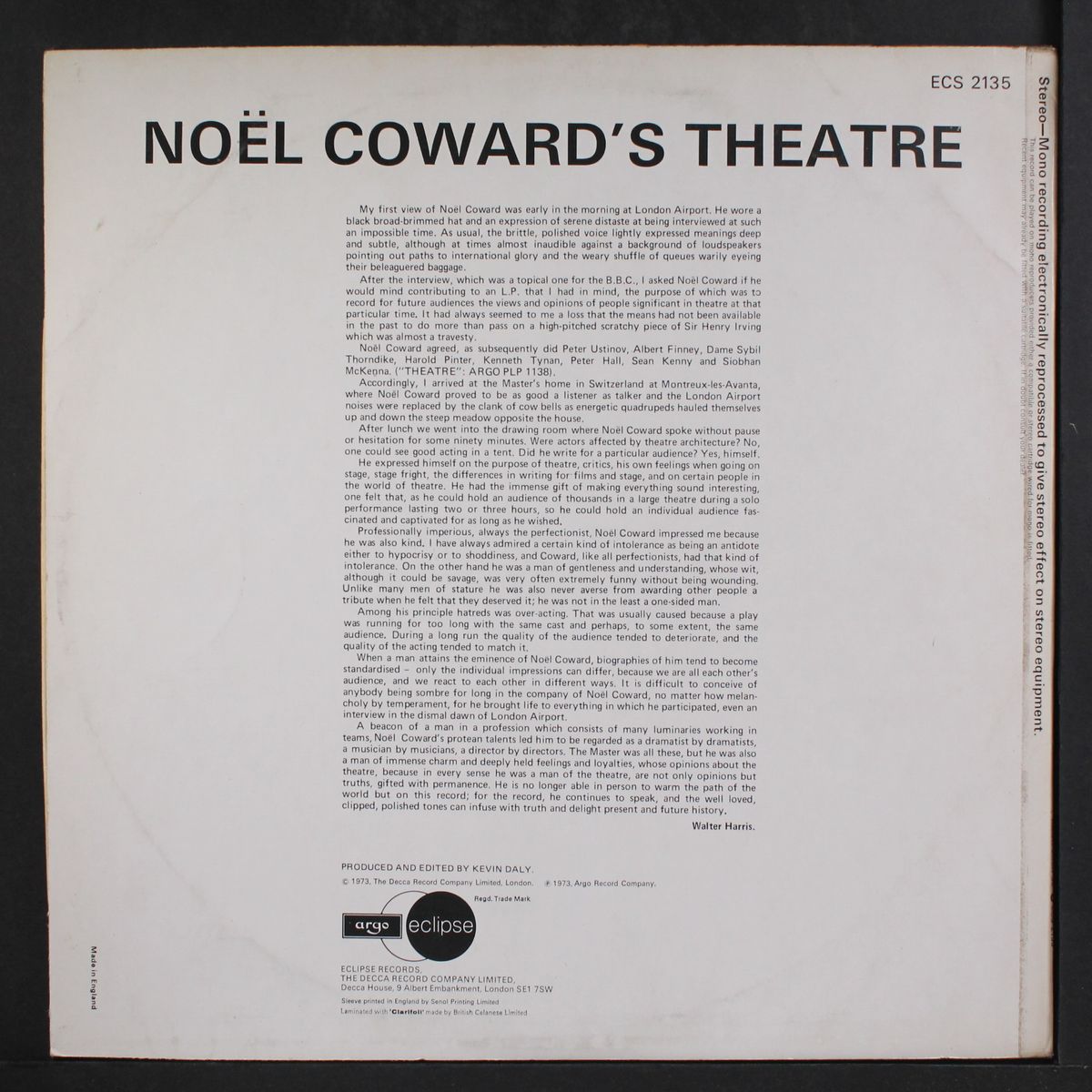 theatre by NOEL COWARD