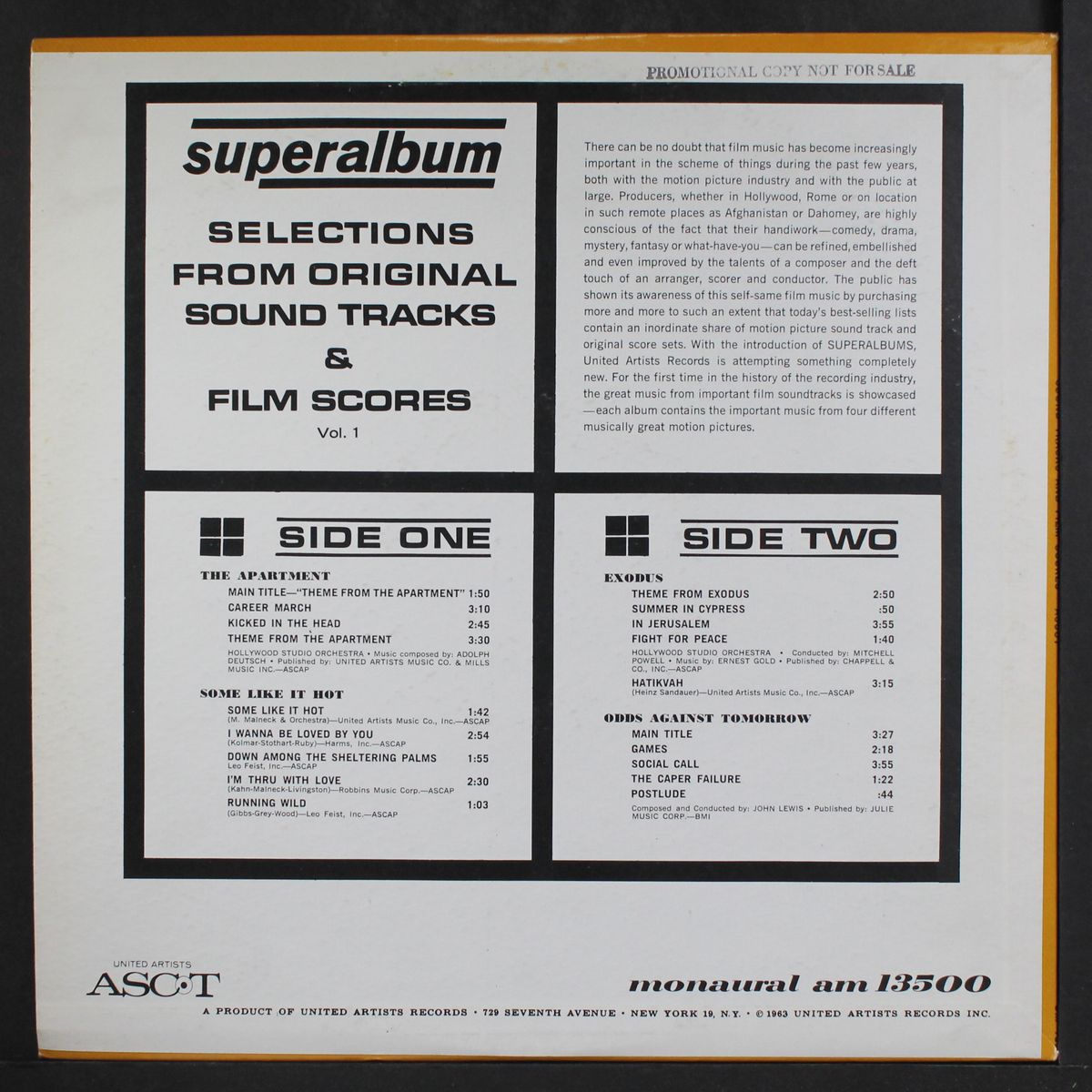 sound tracks & film scores, vol. 1 by SOUNDTRACK
