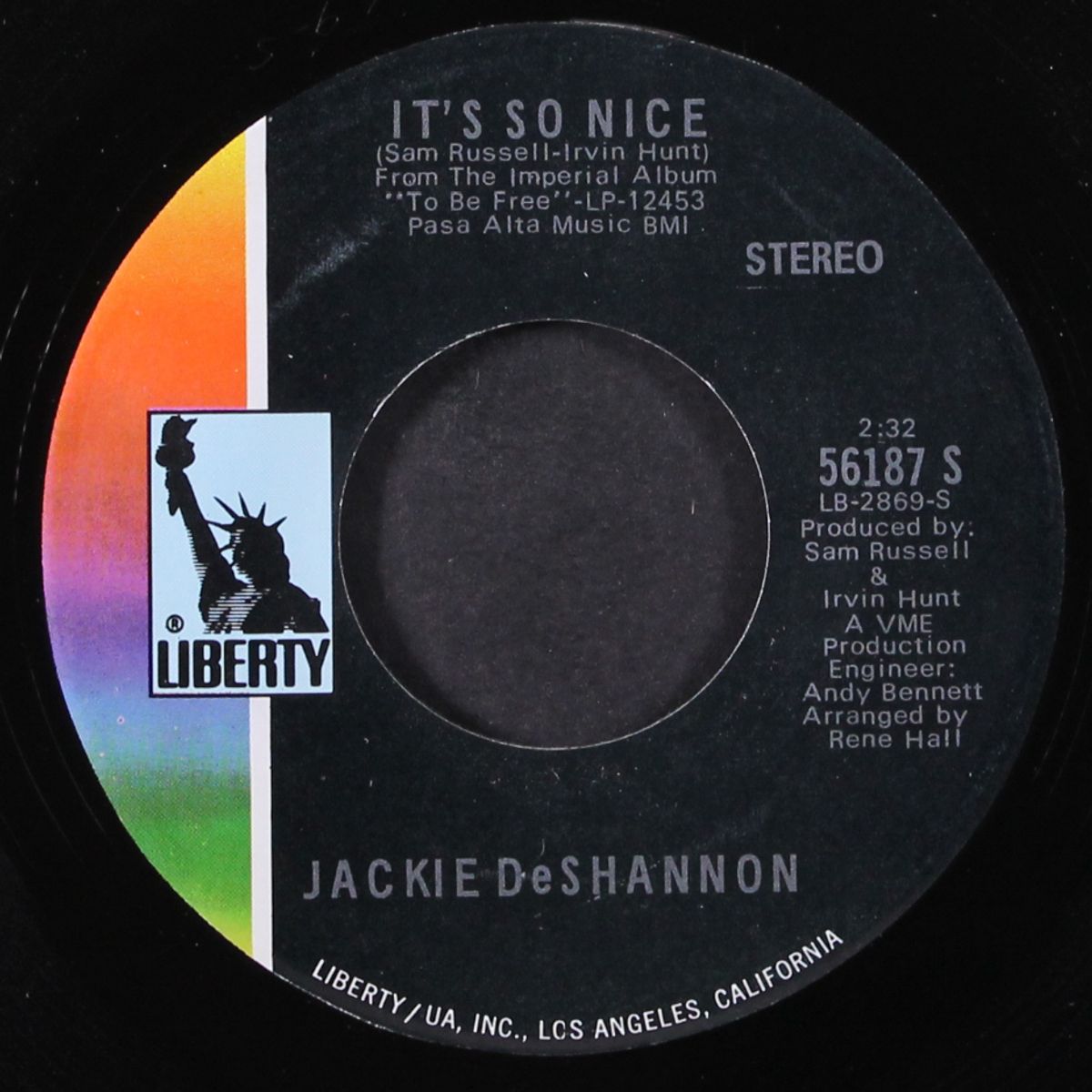 it's so nice / mediterranean sky by JACKIE DE SHANNON