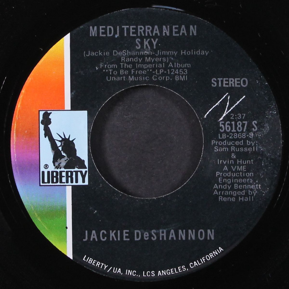 it's so nice / mediterranean sky by JACKIE DE SHANNON