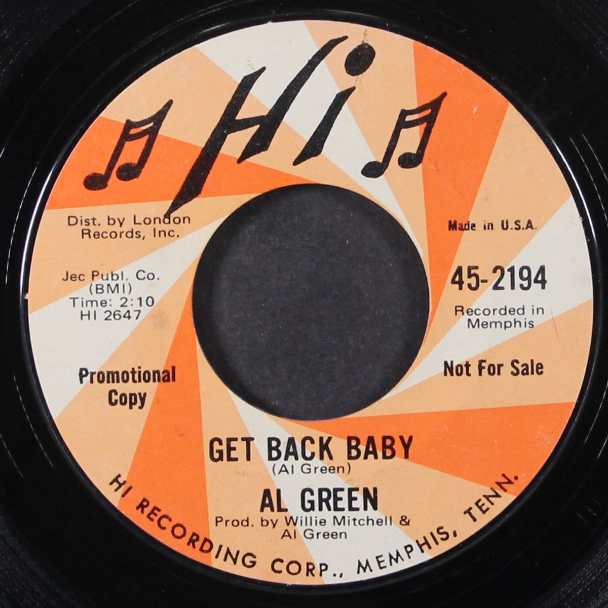 tired of being alone / get back baby by AL GREEN