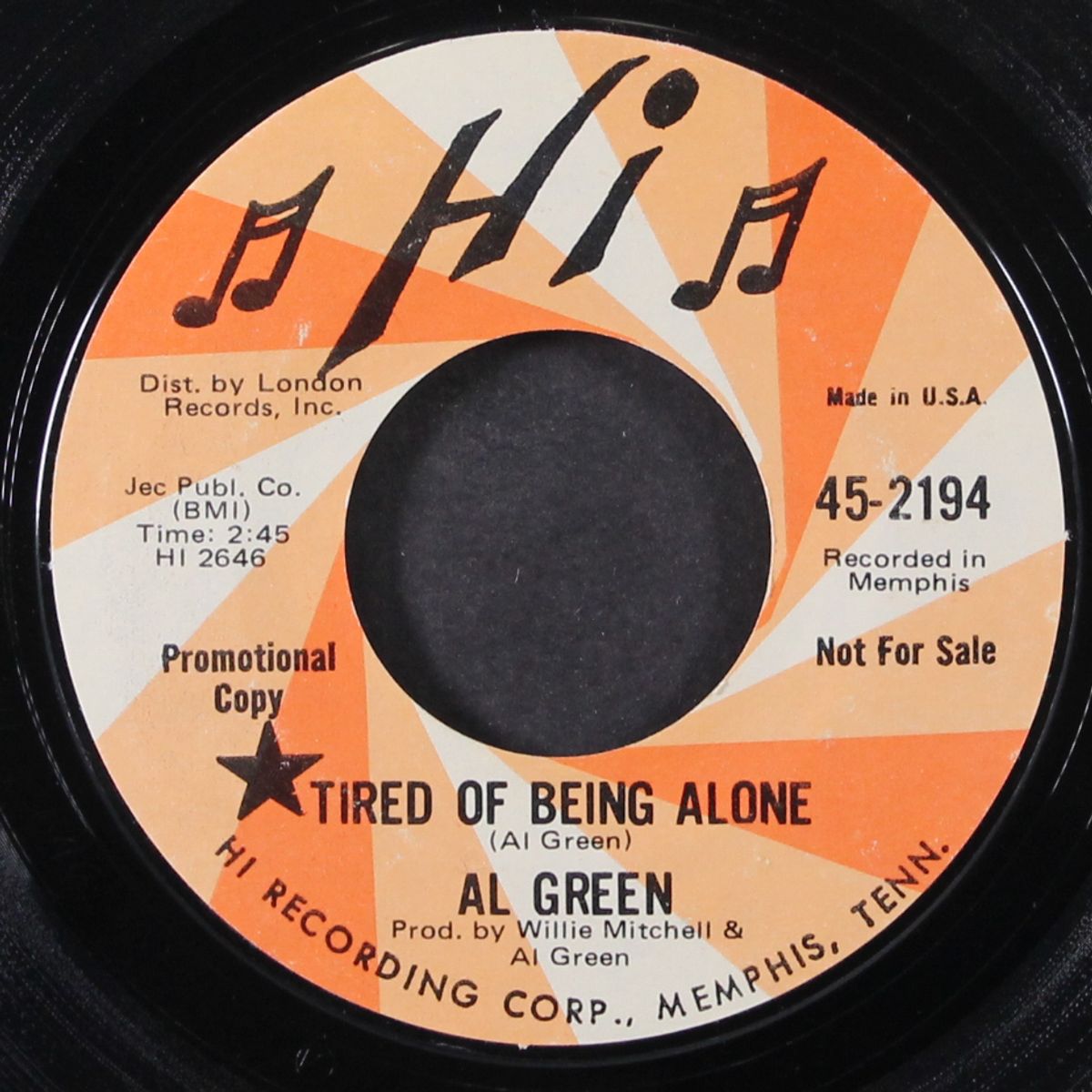 tired of being alone / get back baby by AL GREEN