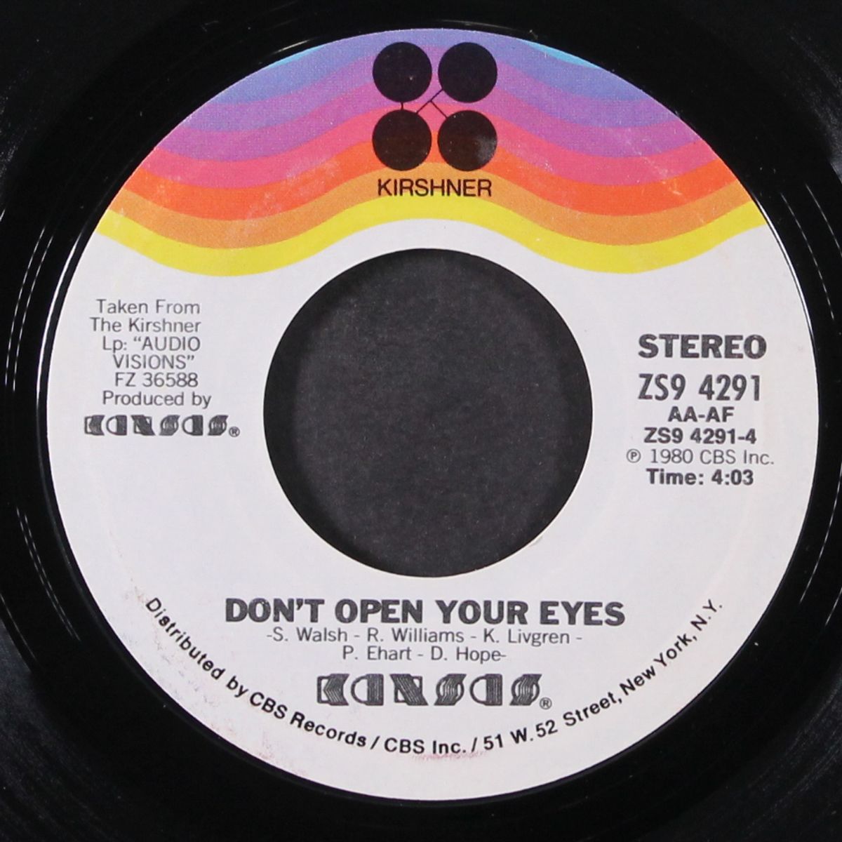 hold on / don't open your eyes by KANSAS