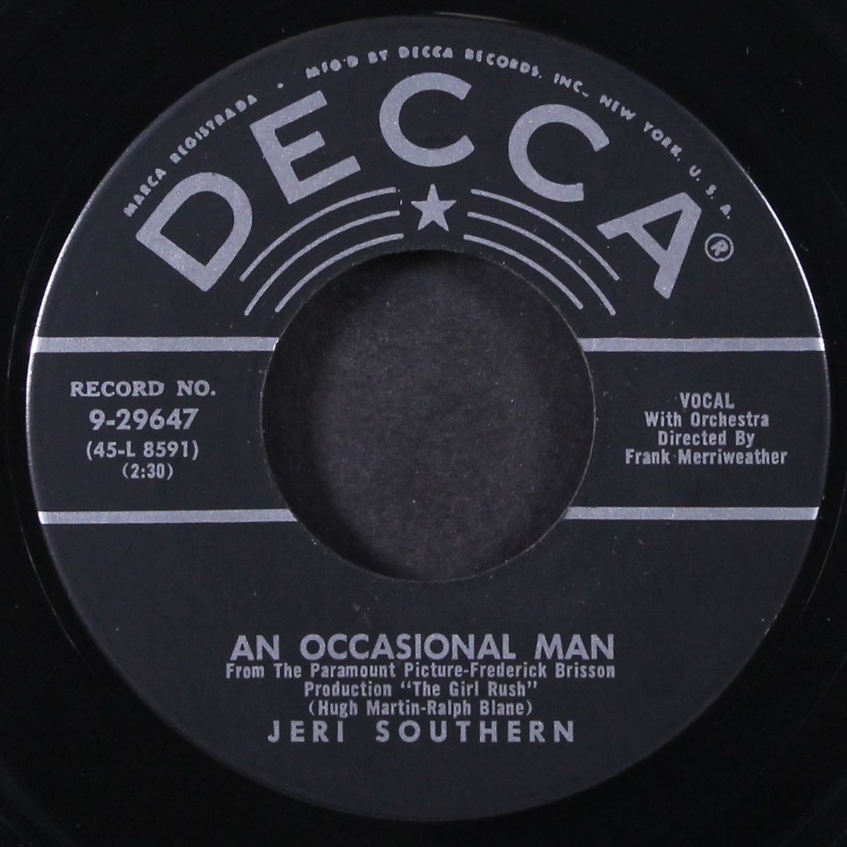 an occasional man by JERI SOUTHERN