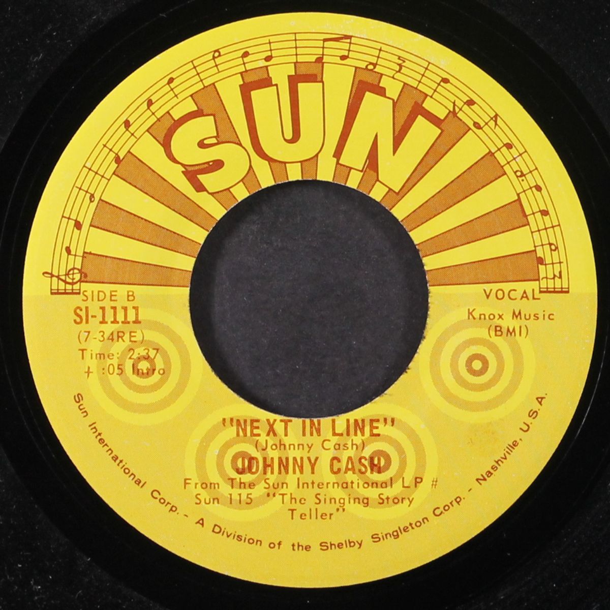 rock island line / next in line by JOHNNY CASH