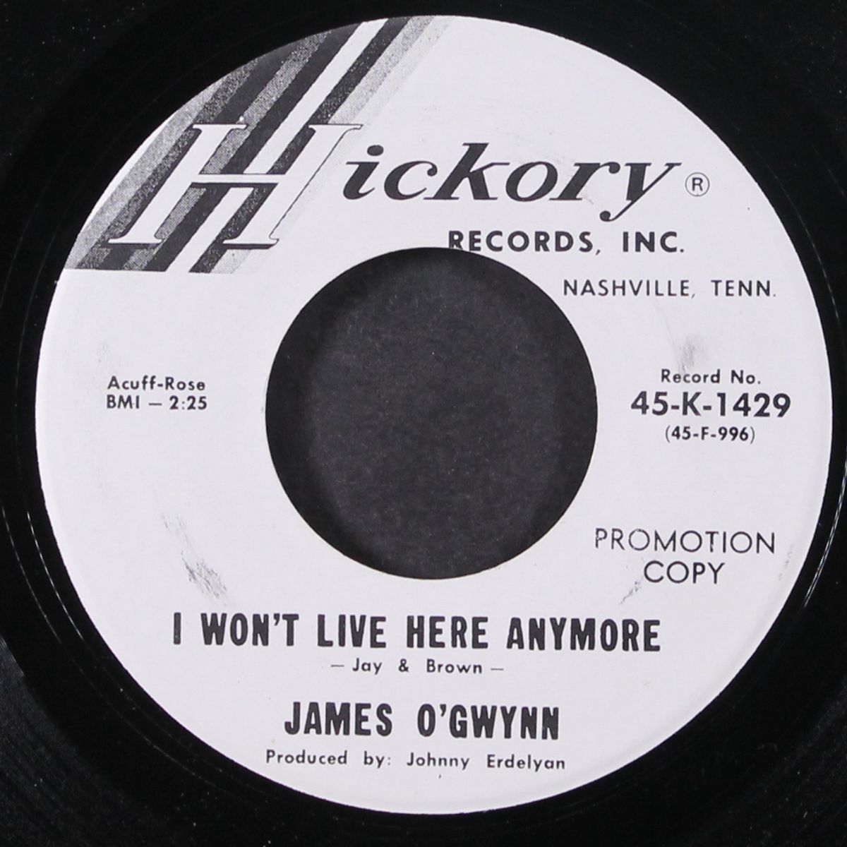 what can any man do / i won't live here anymore by JAMES O'GWYNN