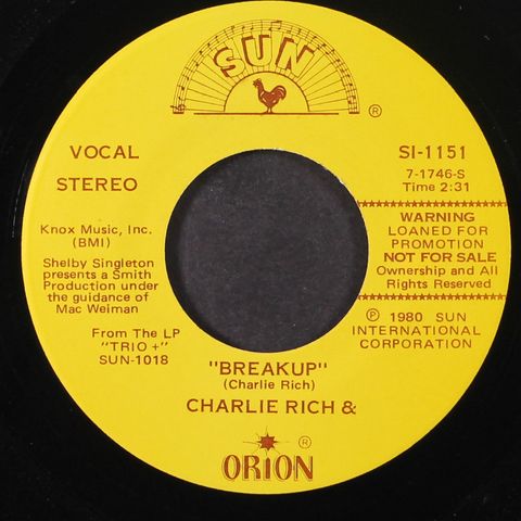 JERRY LEE LEWIS & ORION / CHARLIE RICH