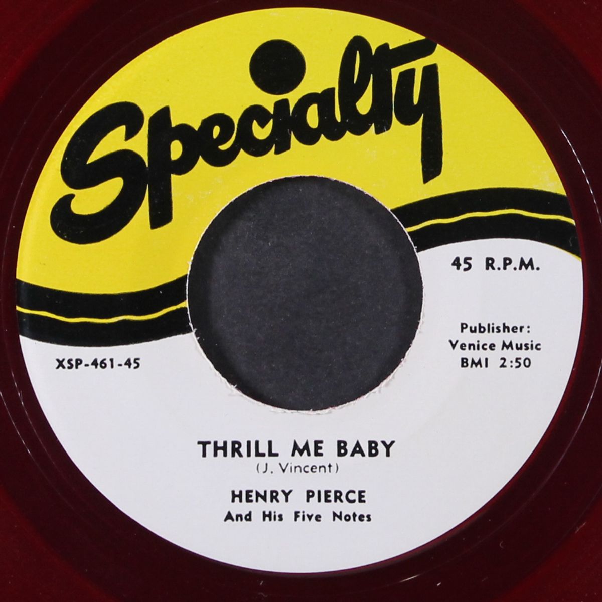 hey fine mama / thrill me baby by HENRY PIERCE & FIVE NOTES