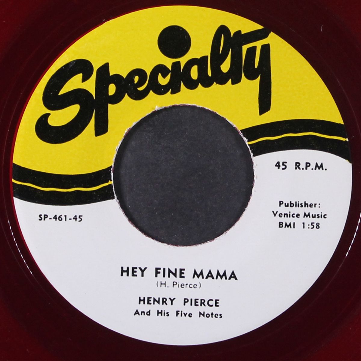 hey fine mama / thrill me baby by HENRY PIERCE & FIVE NOTES