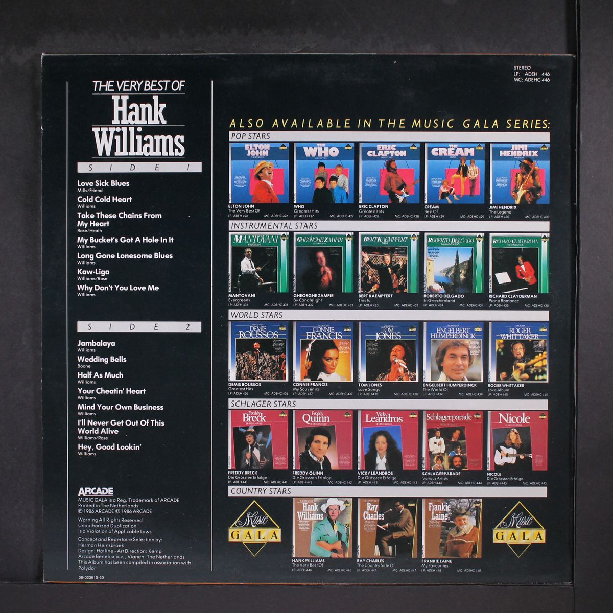 very best of by HANK WILLIAMS